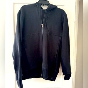 Lululemon men’s black full zip hoodie sweatshirt size large